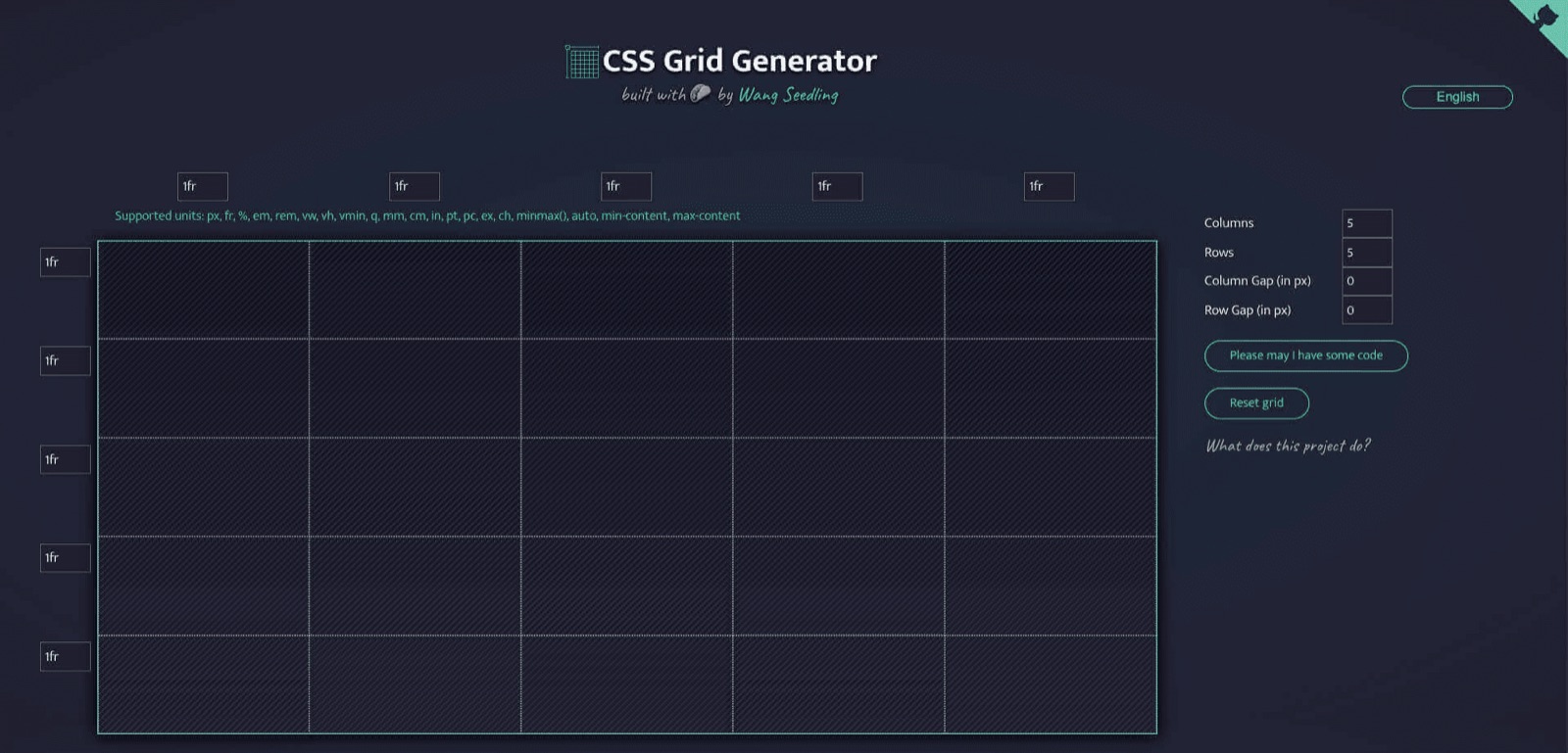 CSS 网格生成器 封面截图